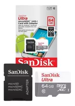 Cartão Memoria Micro Sd 64gb Sandisk P/ Camêra Segurança Ip