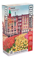 Quebra Cabeça Puzzle 500 Pç Flores Em Amsterdam Holanda Grow