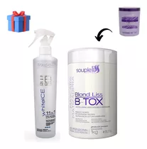 Kit Btox B-tox Blond Liss Cream Spray Matizador Souple Liss