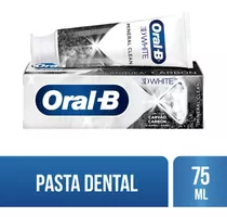 Pasta Dental Oral-b 3d White Mineral Clean Charcoal 102g