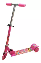 Patinete Infantil 3 Rodinhas C Luz Led E Freio Até 50k Rosa