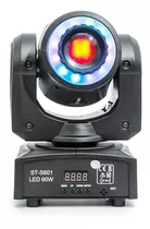 Moving Head Spot Led 60w 8 Cores + Fita Led 8 Desenhos Dmx 