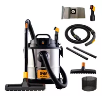 Aspirador Wap Gtw Inox 20 Pó E Água 20l 1600w Função Sopro