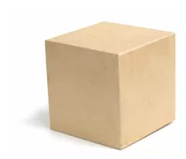 Cubo Liso Mdf Cru 6x6x6 (50 Unidades)