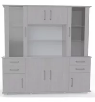 Modular Comoda Vajillero Orlandi 1,85  8 Puertas 4 Cajones