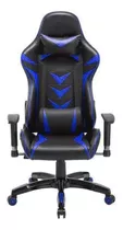 Cadeira Gamer Pelegrin Reclinável Pel-3003 Preta E Azul