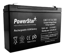 Powerstar Gp672 6v 7.2ah Batería Sla Para Luces De Emergenci