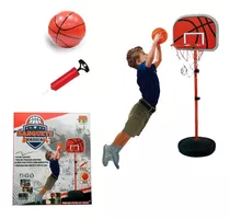 Cesta De Basquete Infantil Com Pedestal Bola E Bomba De Ar