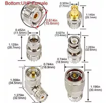 20 Repuesto Rf Conector Coaxial Kit Uhf Conjunto So239