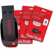 Kit 5 Pendrive Drive Sandisk Cruzer Blade 8gb Z50 Original