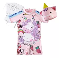 Ropa De Surf Para Niña Unicornio, Ropa De Dibujos Animados