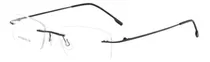 Armação Óculos Para Grau Metal Titanium Sem Aro C/ Dobradiça