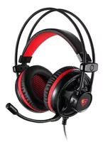 Headset Gamer Motospeed H11, Led Vermelho 5.1, P2 , Preto