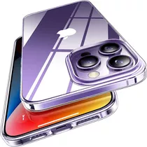 Carcasa Silicona Slim Para iPhone 14 Pro Max Full Color Transparente Liso