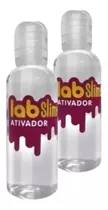 Kit 2 Ativador Slime  Lab Slime Brinquedo Clear Transparente