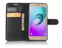 Funda Para  Samsung J6 J7 Prime Neo Flip Cover Eco Cuero  Porta Tarjetas