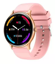 Reloj Smartwatch Colmi I10 Rose Gold 1,28 Ip68 Fitness Color De La Caja Rosa Claro Color De La Malla Rosa Color Del Bisel Dorado Diseño De La Malla Silicona