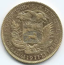  Moneda Oro 20 Bolívares 1911 + Capsula Quadrum Lighthouse