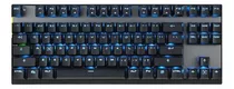 Teclado Gamer Sem Fio Motospeed Gk82 Qwerty Outemu Blue Inglês Us Cor Preto Com Luz 6 Cores