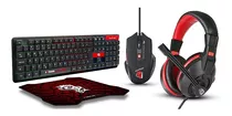 Kit Combo 4 Em 1 Headset + Teclado + Mouse + Mouse Pad - ELG