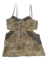 Vestido Valley Girl Animal Print Talle 12 /xxl /46