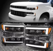 Par Faros Led Y Lupa Chevrolet Silverado 2019 2020 2021 2022