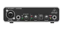 Behringer Umc22 Interface Usb 2x2 Placa De Sonido 