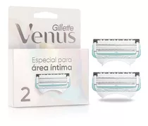 Repuesto Para Máquina De Afeitar Mujer Gillette Venus Para Área Íntima 2 Unidades