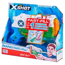 Pistola Nerf/ X Shot Nano Fast Fill Zuru De Agua Para Niños