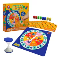 Jogo Educativo Infantil Letras Ocultas Tabuleiro Estrela