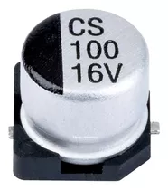 Capacitor Eletrolítico Smd 100uf 16v 105°c - 10 Peças