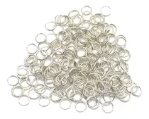 100 Aros Metal Argolla 10mm Para Llaveros De Cinta Artesania