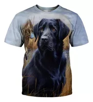 Camiseta Con Estampado 3d De Labrador Retriever