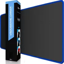 Mousepad Gamer Grande 70 X 35 Speed Borda Costurada Azul