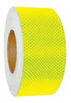 Cinta Reflectante Fluorescente Verde Limon 5cm X 5 Metros