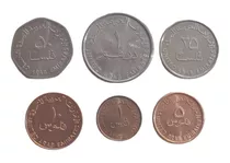 Monedas Mundiales Emiratos Arabes Set De 6 Monedas 1973-2014