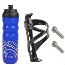 Kit Suporte40g+garrafinha Térmica/caramanhola/bike/bicicleta Cor Azul