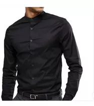 Camisa Slim Fit Cuello Neru