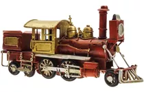 Miniatura Metal Retro Trem Maria Fumaça Locomotiva Rústica