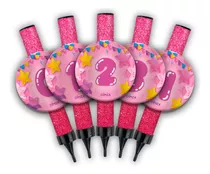 25 Velas Mágicas Botón De Numero Rosa 16.5cm Chispa Fría