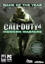Call Of Duty 4: Modern Warfare Edición Juego Del Año - Pc.