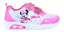 Zapatillas Footy Led Luces Al Pisar Abrojo Nena Minnie Shine