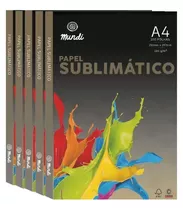 Papel Sublimático A4 Mundi/globinho 100g Premium 500 Folhas