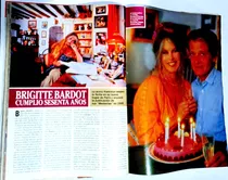 Caras / N° 664/ Año 1994 / Brigitte Bardot Cumplió 60 Años