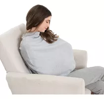Manta De Lactancia Materna 3 En 1 Cubierta Stretch Gris 