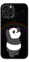 Funda Para Celular Oso Panda Escandalosos Negro Arcoiris