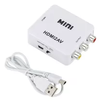 Conversor Mini Adaptador De Hdmi P Video 3 Rca Av