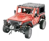 Blocos De Montar Jeep Wrangler - Escala 1/14 - 1287 Peças