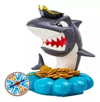 Brinquedo Tubarão Pirata Interativo Moedas Ouro Desenho Mar