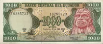 Ecuador 1000 Sucres 1986